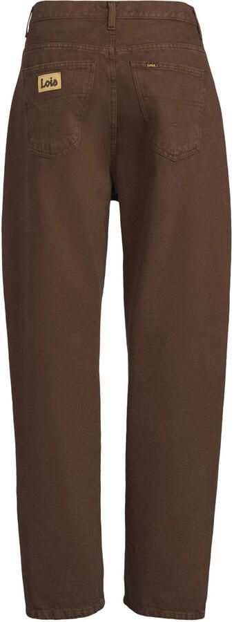 Lois barrel jeans donkerbruin