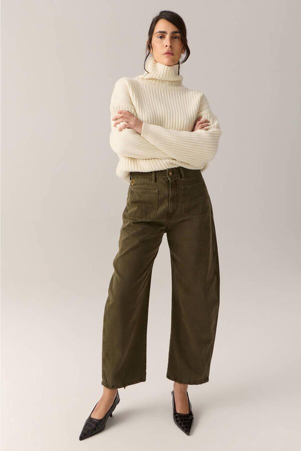 Lois barrel jeans groen
