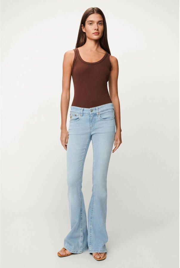 Lois Beverly 21 low flared jeans lichtblauw