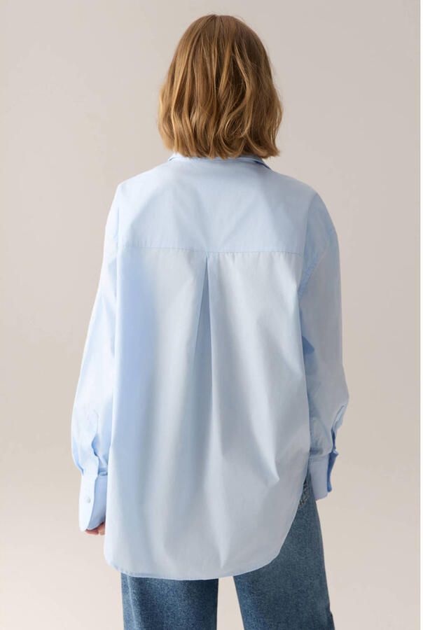 Lois blouse met logo lichtblauw - Foto 3