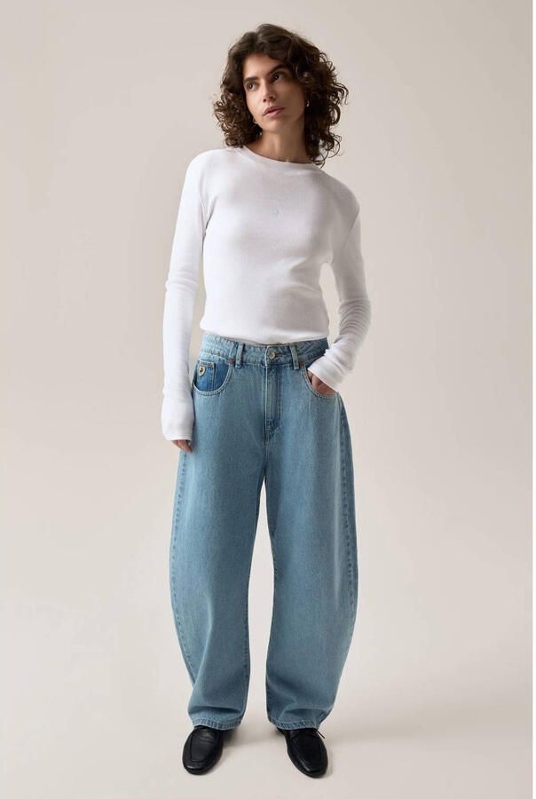 Lois Dali barrel jeans light blue denim