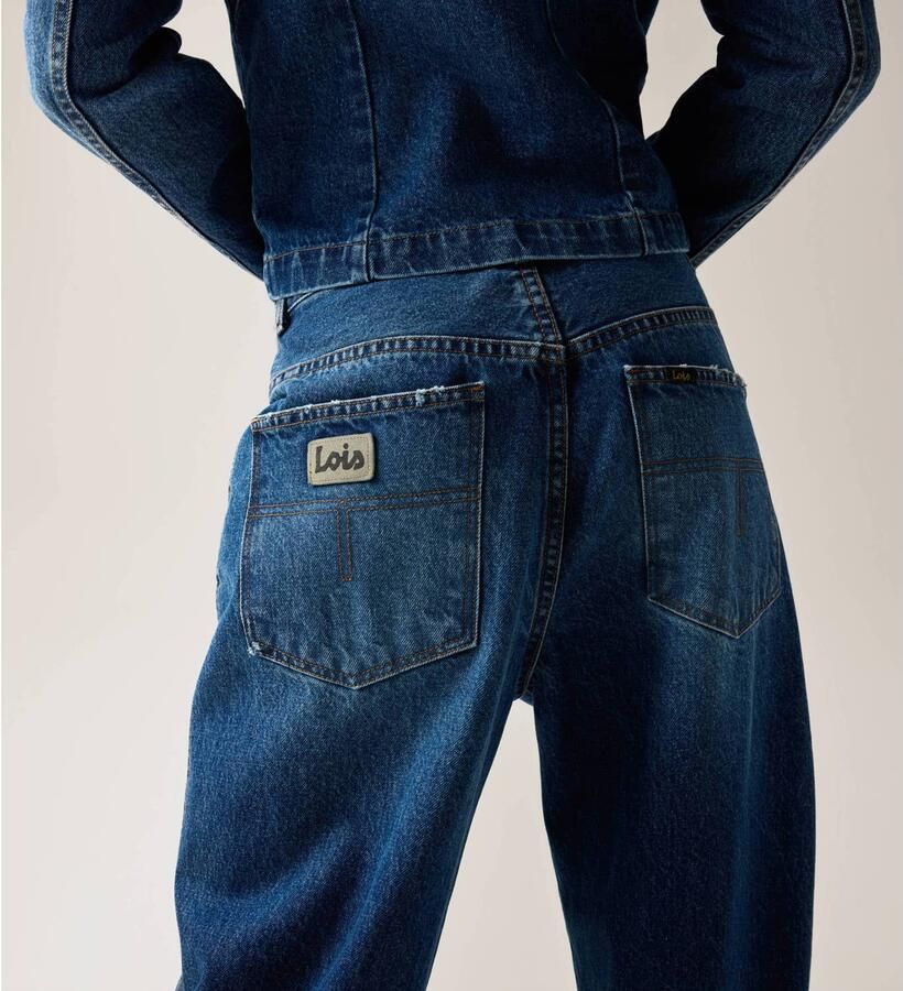 Lois Dali Chino barrel jeans mediumblauw - Foto 2