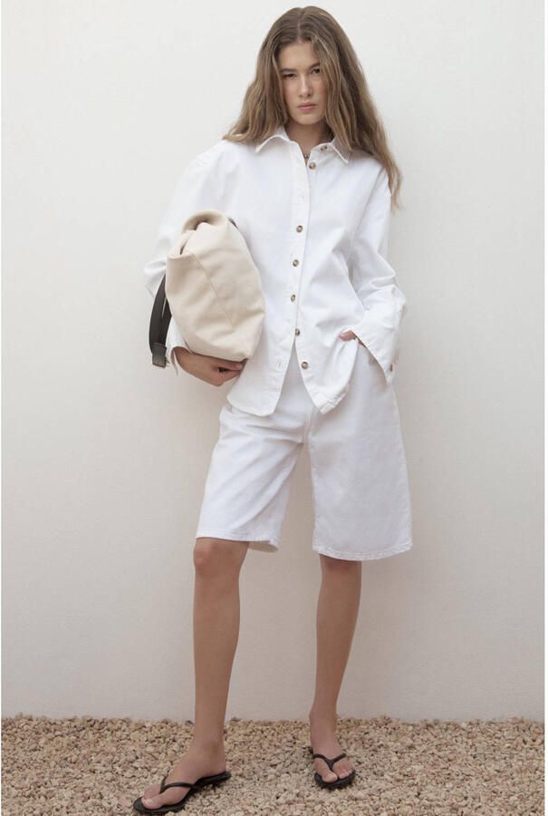 Lois denim blouse wit - Foto 2