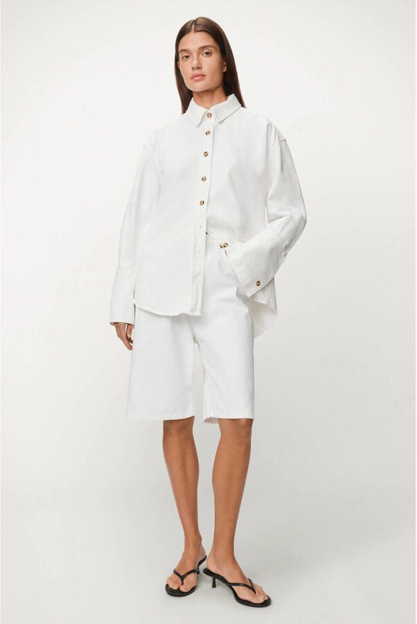 Lois denim blouse wit - Foto 3