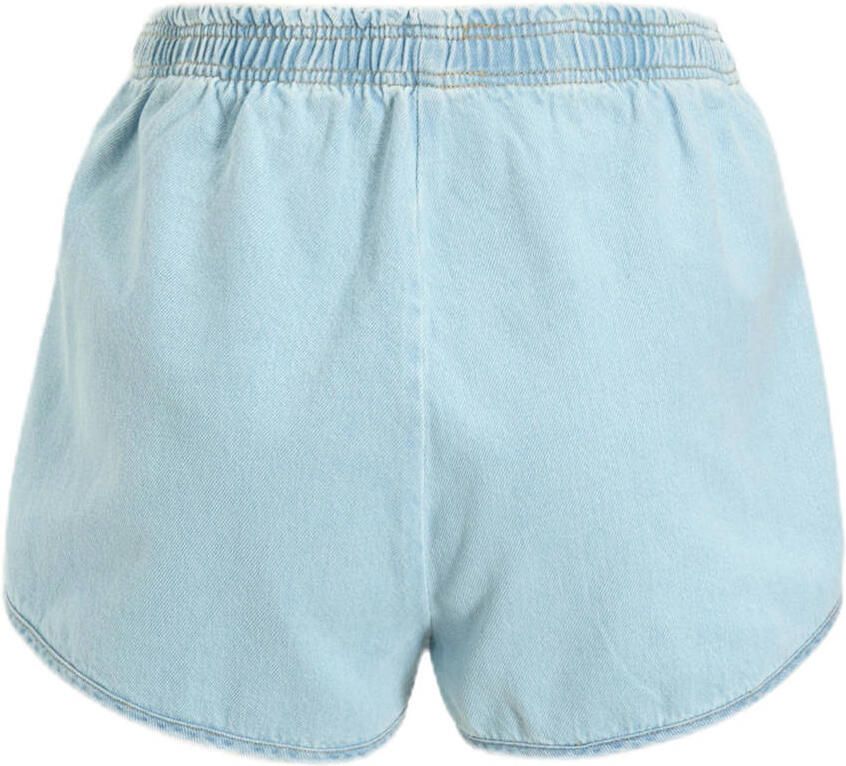 Lois high waist denim short light blue denim