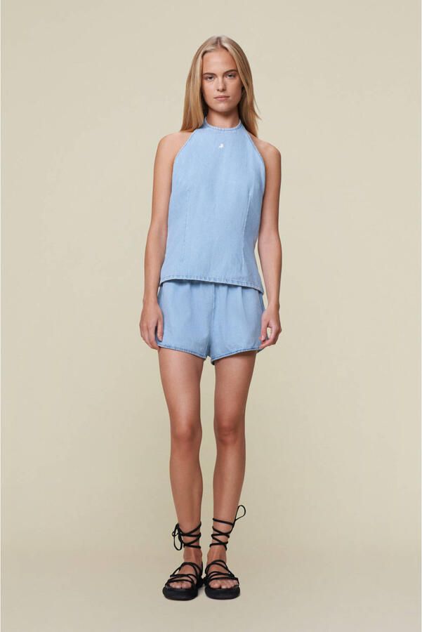Lois high waist denim short light blue denim - Foto 3