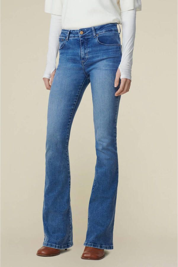Lois Raval Re Ram Flared Jeans Blauw Blue Dames - Foto 3
