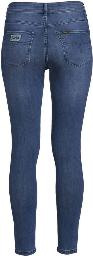 Lois high waist skinny jeans Celia teal stone
