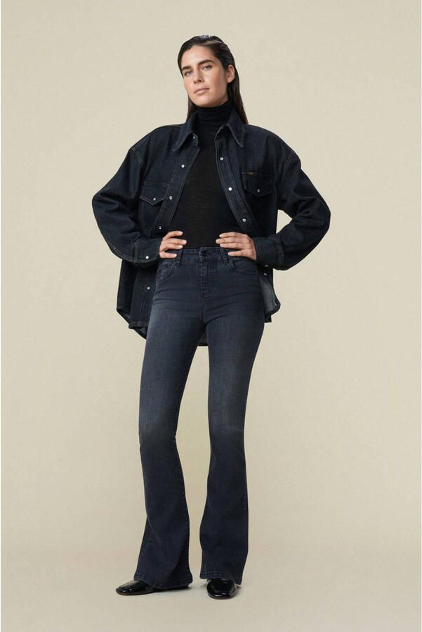 Lois high waist flared jeans black denim - Foto 3