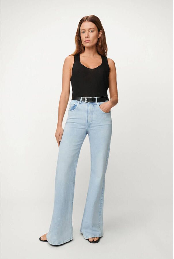 Lois high waist flared jeans light blue denim