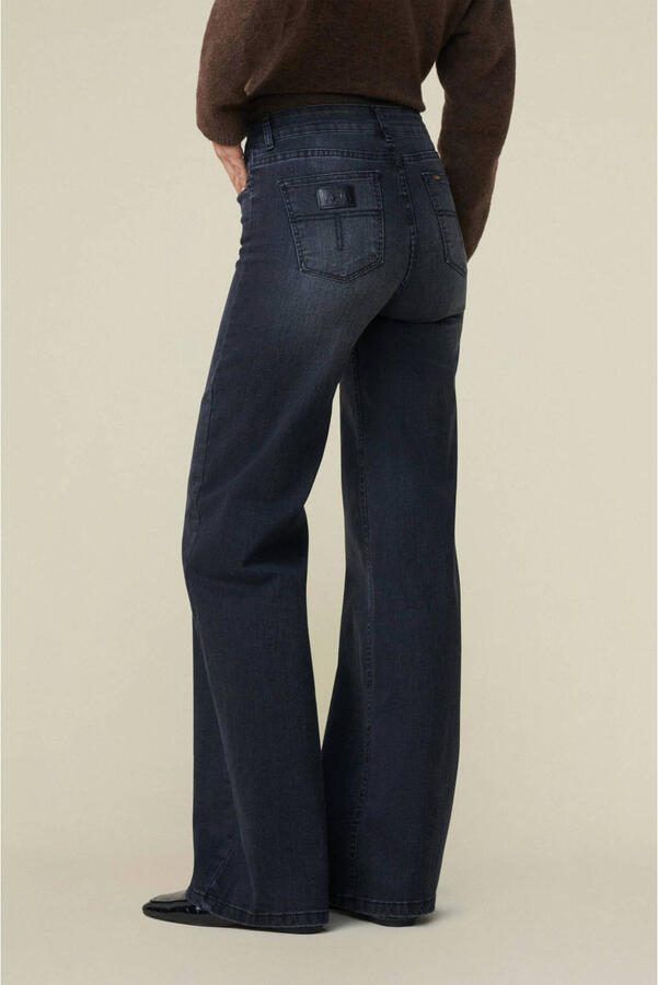 Lois high waist wide leg jeans black denim - Foto 2