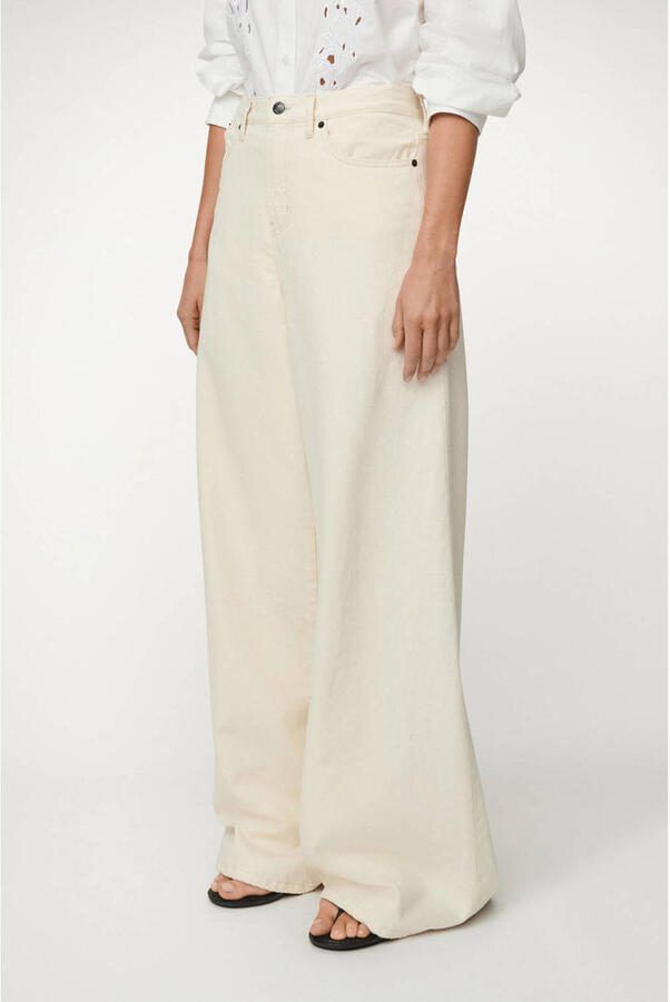Lois high waist wide leg jeans ecru