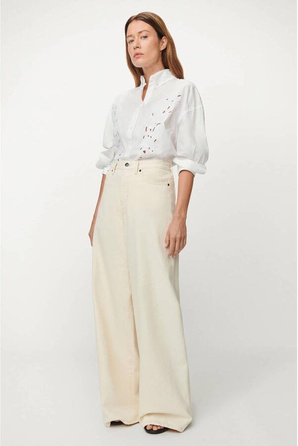 Lois high waist wide leg jeans ecru - Foto 3