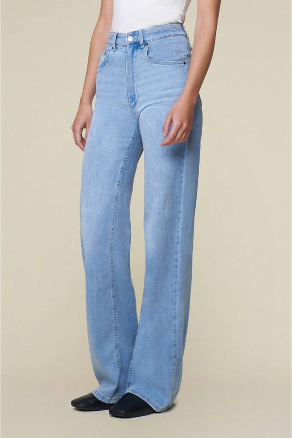 Lois high waist wide leg jeans light blue denim