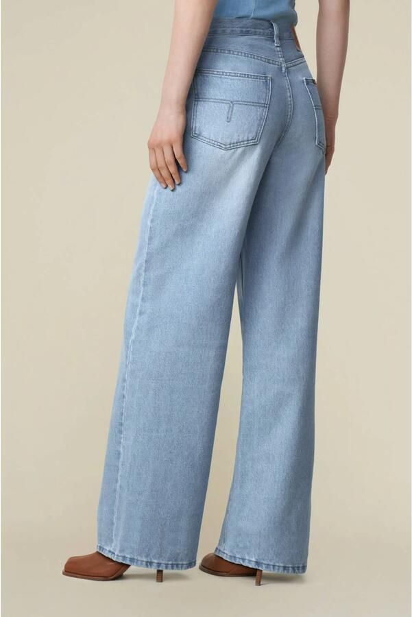 Lois high waist wide leg jeans light blue denim - Foto 3