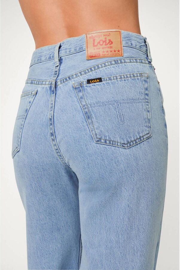 Lois high waist wide leg jeans light blue denim - Foto 2