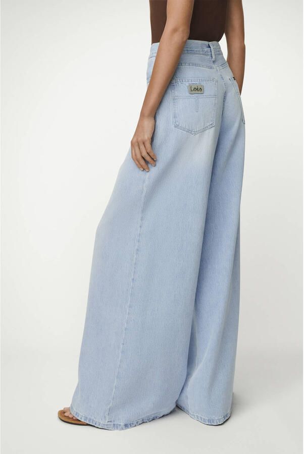 Lois high waist wide leg jeans wide leg jeans light blue denim - Foto 2