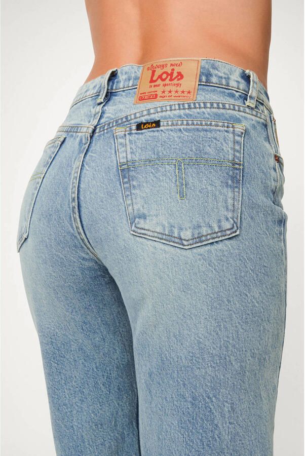 Lois Lindsay Palazzo wide leg jeans medium blue denim - Foto 2