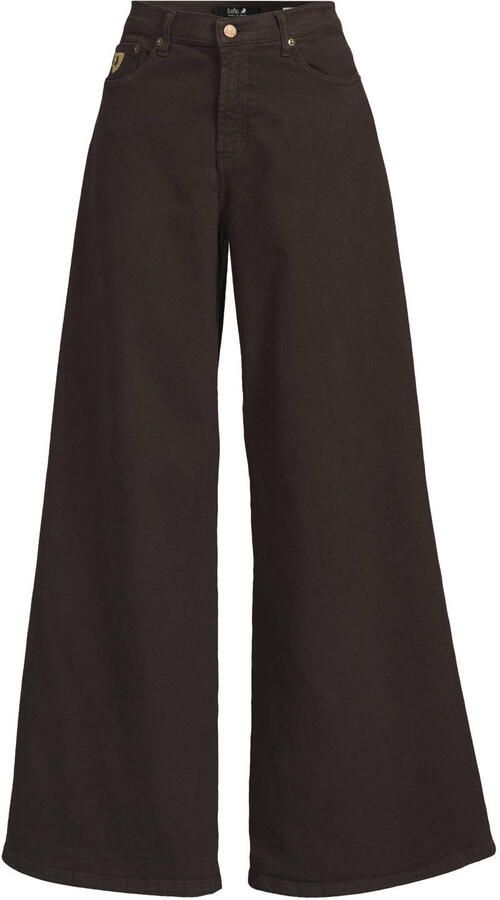 Lois Marlene wide leg jeans donkerbruin