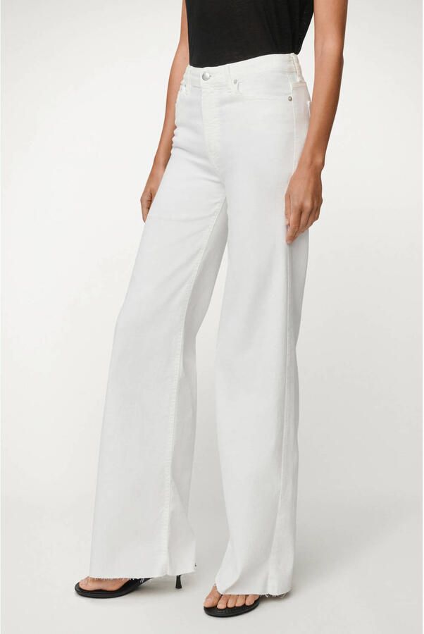 Lois Palazzo Edge high waist wide leg jeans wit