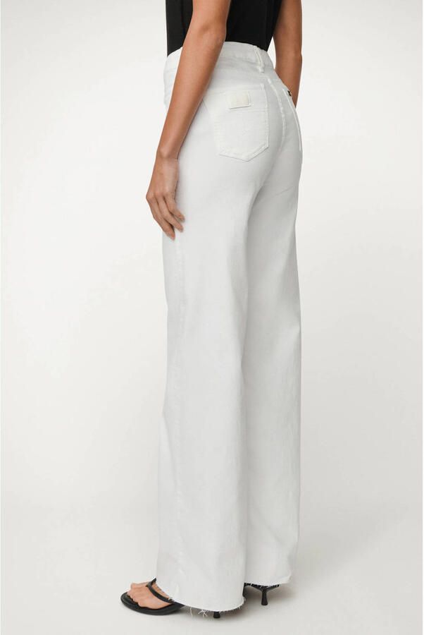 Lois Palazzo Edge high waist wide leg jeans wit - Foto 2