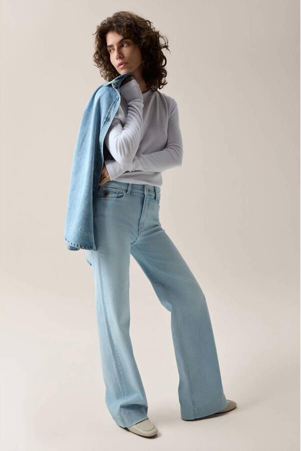 Lois Palazzo high waist wide leg jeans light blue denim - Foto 3