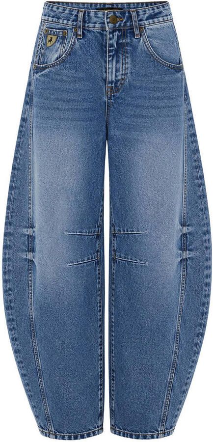 Lois regular fit barrel jeans mediumblauw