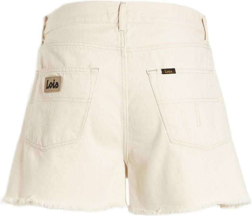 Lois regular fit denim short Sandra ecru rinse