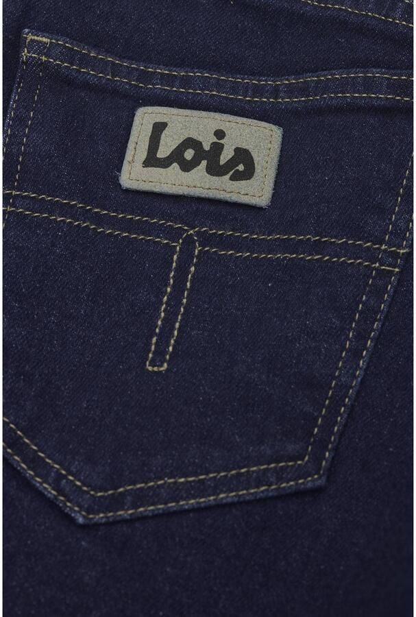 Lois regular fit jeans met patches dark blue denim - Foto 2