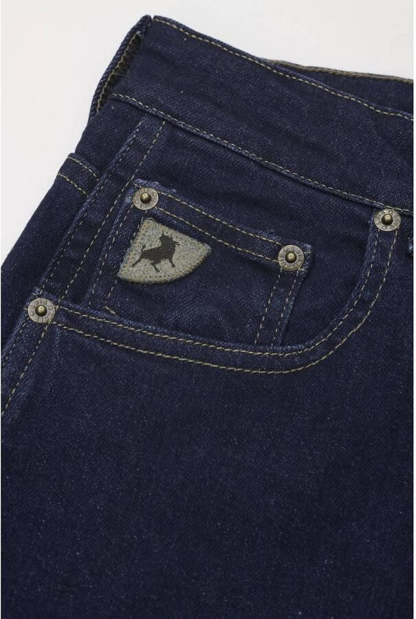Lois regular fit jeans met patches dark blue denim - Foto 3