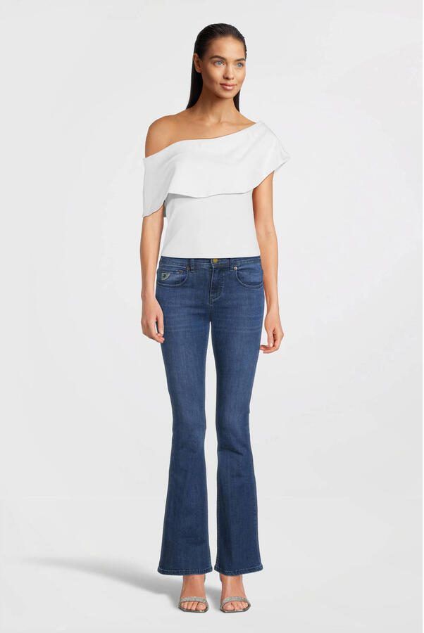 Lois regular waist flared jeans teal stone - Foto 3