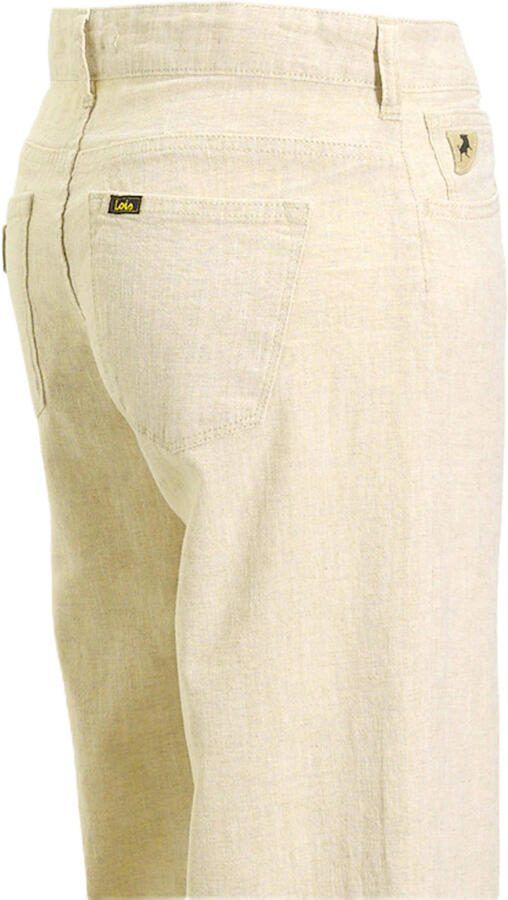 Lois regular waist wide leg jeans Culotte beige - Foto 2