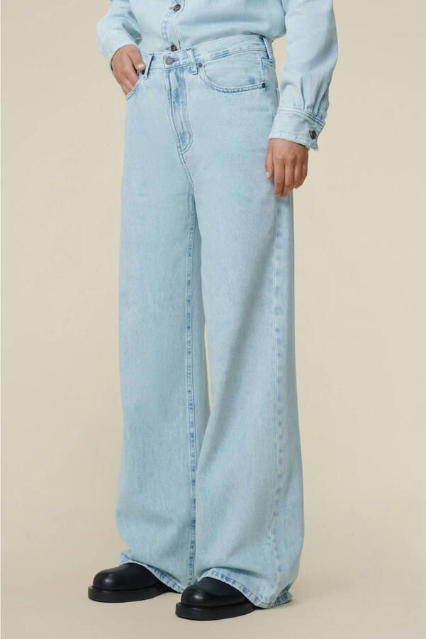 Lois Skater Loose Z high waist wide leg jeans lichtblauw