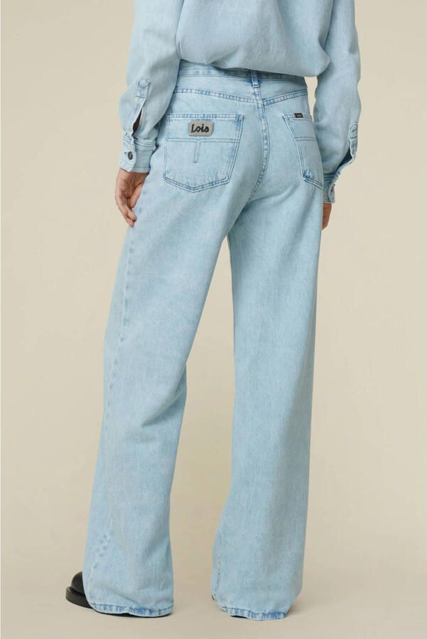 Lois Skater Loose Z high waist wide leg jeans lichtblauw - Foto 3