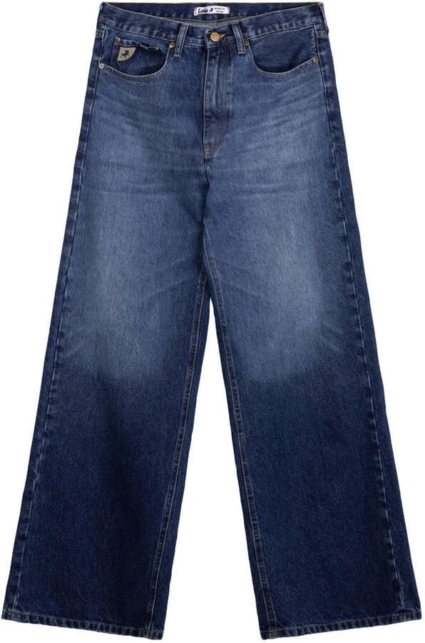 Lois Skater Loose-Z wide leg jeans donkerblauw
