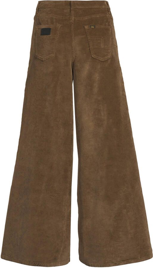 Lois wide leg corduroy broek bruin