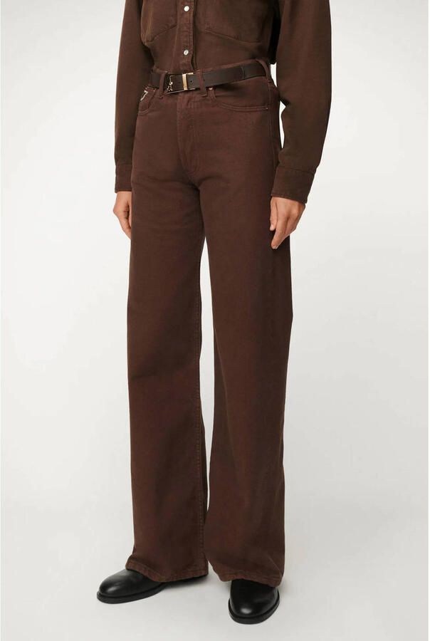 Lois wide leg jeans bruin