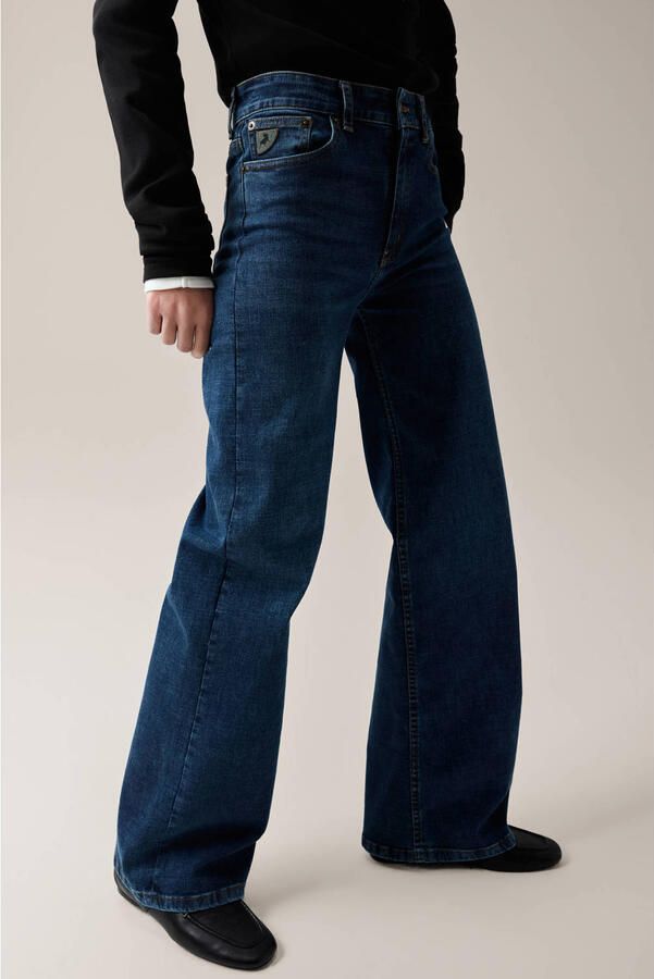 Lois wide leg jeans donkerblauw