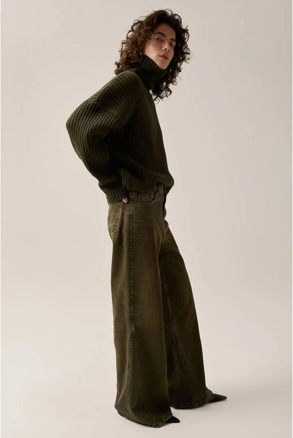 Lois wide leg jeans groen - Foto 2