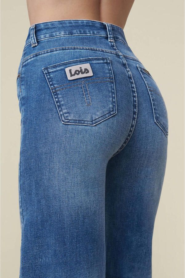 Lois wide leg jeans medium blue denim - Foto 3