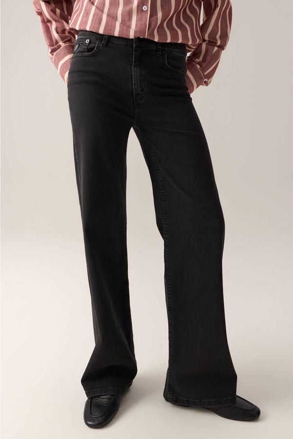 Lois wide leg jeans zwart