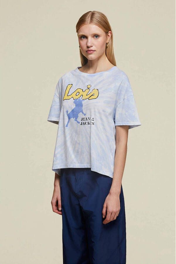 Lois tie-dye T-shirt Raen blauw