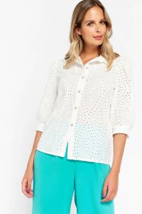 LOLALIZA blouse met broderie wit