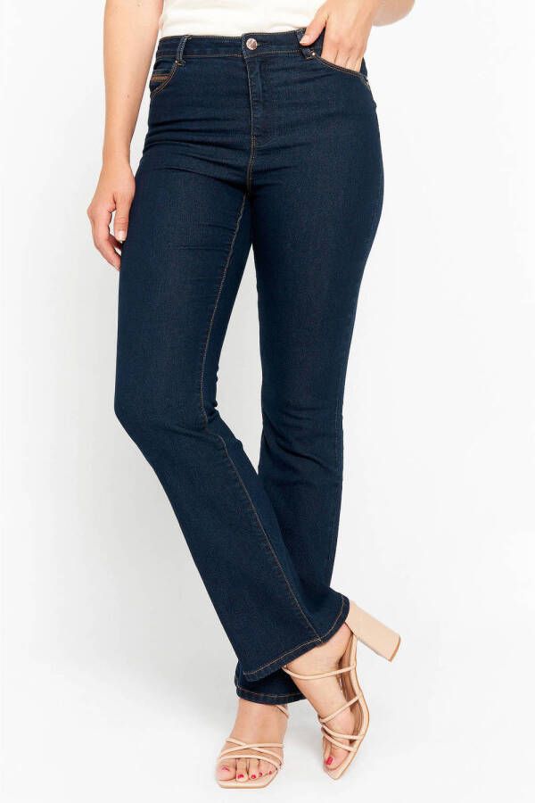 LOLALIZA bootcut jeans dark blue denim