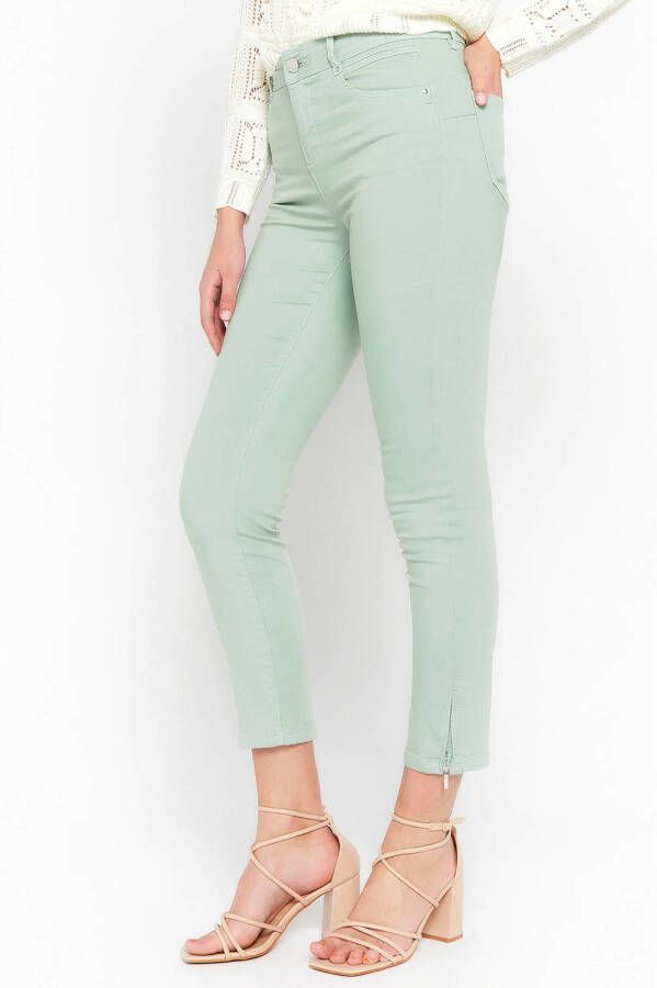 LOLALIZA cropped skinny jeans mintgroen