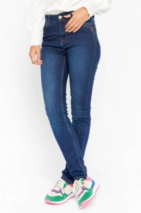 LOLALIZA high waist slim fit jeans dark denim