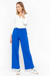 LOLALIZA high waist straight fit broek blauw