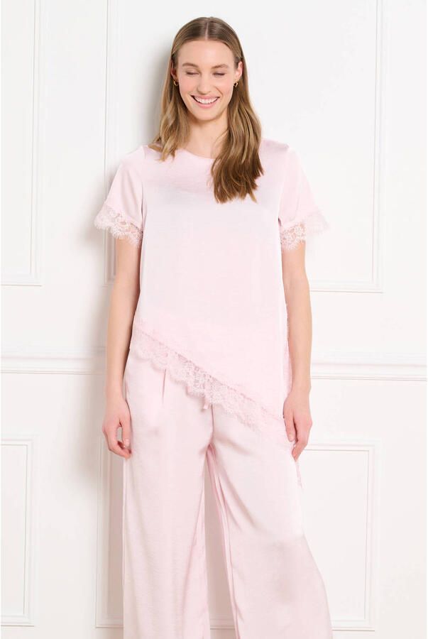 LOLALIZA asymmetrische top lichtroze