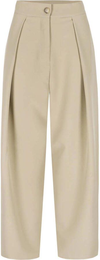 LOLALIZA barrel high waist broek zand - Foto 3