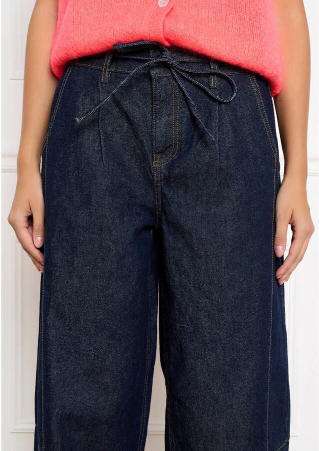 LOLALIZA barrel jeans donkerblauw
